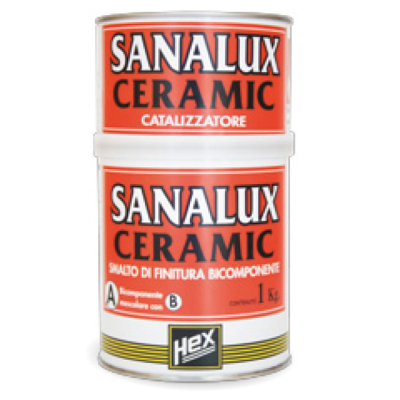 Ivc - Sanalux ceramic bianco 1kg (bicomponente 800+200gr)