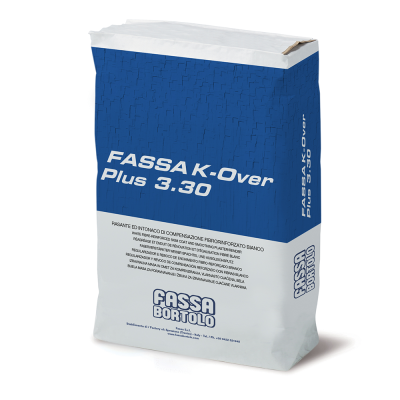 FASSA - K-Over plus 3.30 -25kg Rasante ed intonaco di compensazione fibrorinforzato bianco