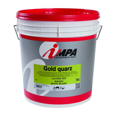 Impa - Gold quarz bianco - Idropittura acrilica superlvabile al quarzo per esterni
