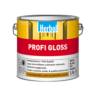 Herbol - Profi gloss bianco -Smalto lucido a base di resine alchidiche ad alto solido
