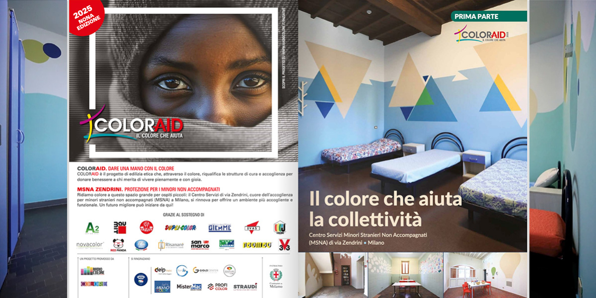 ColorAid porta il colore nel Centro MSNA di Milano